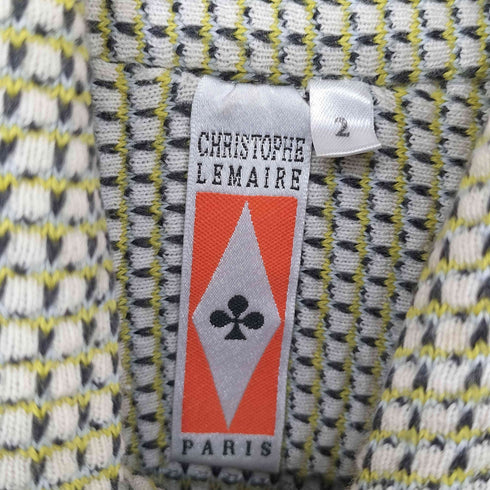クリストフルメール CHRISTOPHE LEMAIRE 90S 初期タグ カシミヤ混 ロングスリーブポロニット メンズ JPN:2