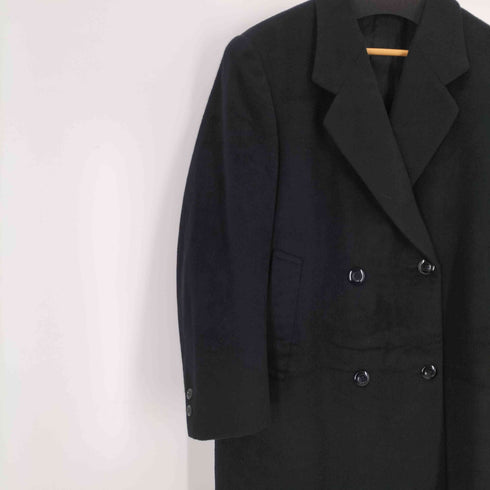 英国製 MOORBROOK Pure Cashmere ダブルブレストロングコート メンズ