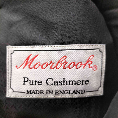 英国製 MOORBROOK Pure Cashmere ダブルブレストロングコート メンズ
