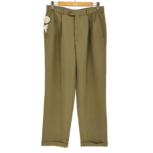 ペリーエリスポートフォリオ PERRY ELLIS PORTFOLIO 2タックワイドスラックス メンズ 32/32