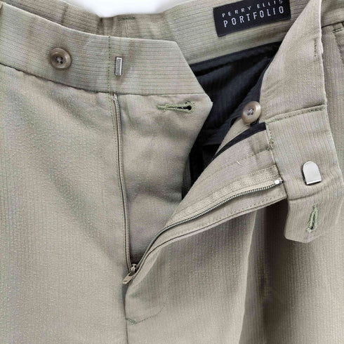 ペリーエリスポートフォリオ PERRY ELLIS PORTFOLIO 2タックワイドスラックス メンズ 32/32