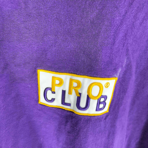 プロクラブ PRO CLUB USA製 ボックスロゴ クルーネック S/S Tシャツ メンズ import:XL