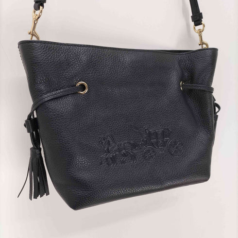 コーチ COACH 馬車 ロゴ エンボス加工フリンジチャーム アンディ クロスボディ ショルダーバッグ ハンドバッグ レディース