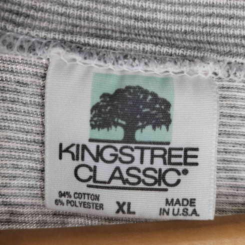 90S USA製 KINGSTREE アメリカ国旗 オイハオ州 ボーダー 袖カットオフ ノースリーブ メンズ import:XL
