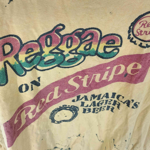 lsland Magic Reggae Red Stripe レゲエ ジャマイカ 企業ロゴ S/S Tシャツ メンズ import:XL