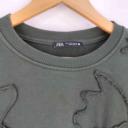 ザラ ZARA 立体刺繍 スウェット レディース import:L