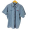 シンタス CINTAS シンプルチェック 企業ロゴ S/S ワークシャツ メンズ import:XL