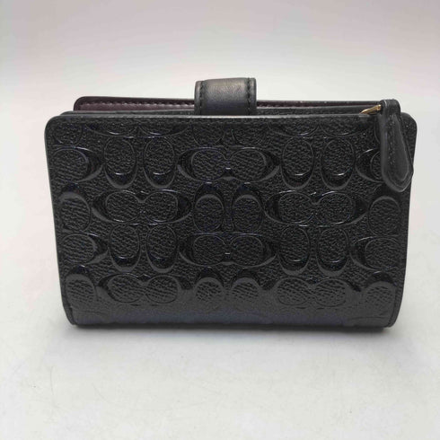 コーチ COACH デボスド シグネチャー パテント レザー エンボス加工 シグネチャー レザー ウォレット メンズ