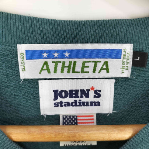 アスレタ ATHLETA JOHN'S USA製 ロゴプリントスウェット メンズ import:L
