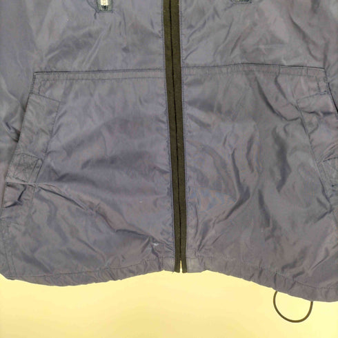 トミーヒルフィガー TOMMY HILFIGER ATHLETICS 90S リフレクター ロゴパッチ 裏地メッシュ ドローコード フーデッド ナイロンベスト メンズ import:L