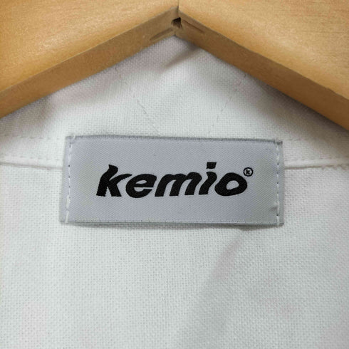 KEMIO ICONIC OXFORD SHIRT ワンポイント花柄刺繍 ボタンダウンシャツ レディース