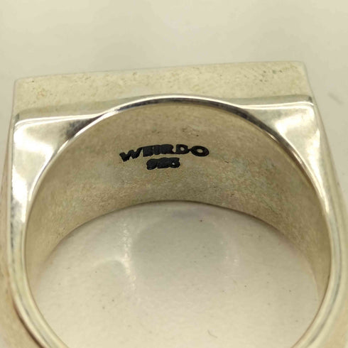 ウィアード WEIRDO SEXY PLAQUE - RING 925刻印 シルバーリング メンズ 18号