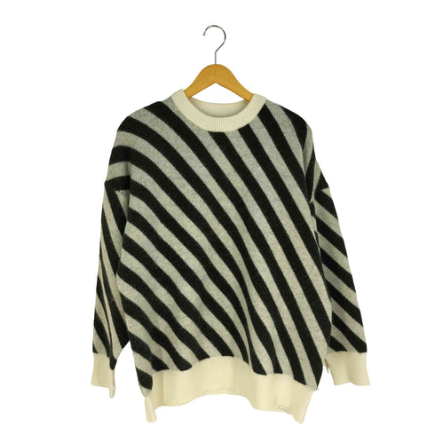 レアセル rehacer Slash Border Wide Knit Sweater スラッシュボーダー ワイドニット メンズ JPN:L