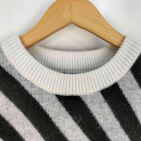 レアセル rehacer Slash Border Wide Knit Sweater スラッシュボーダー ワイドニット メンズ JPN:L