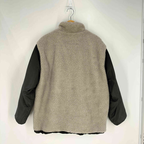 エマクローズ EMMA CLOTHES リバーシブル オーバーサイズ スタンドカラー ボア切替 エコダウンジャケット メンズ JPN:M