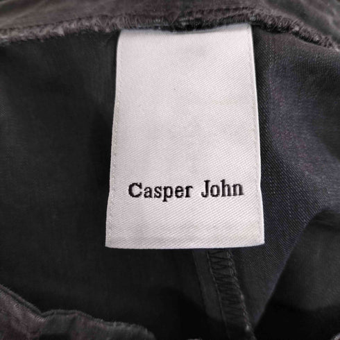 キャスパージョン CASPER JOHN 襟ドローコード モックネック 半袖シャツ メンズ JPN:M