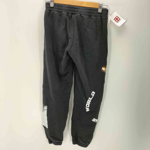 アディダス adidas トレフォイル ロゴ ALL AROUND THE WORLD プリント パッチ付き スウェット パンツ メンズ S
