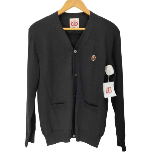 アベイシングエイプ A BATHING APE GORILLA WOOL エイプヘッド ライト ウール カーディガン メンズ JPN:S