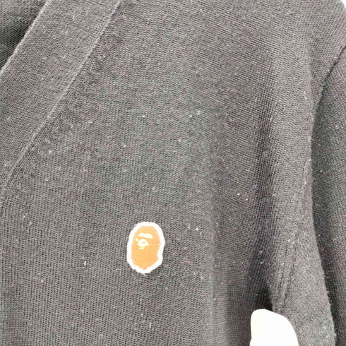 アベイシングエイプ A BATHING APE GORILLA WOOL エイプヘッド ライト ウール カーディガン メンズ JPN:S