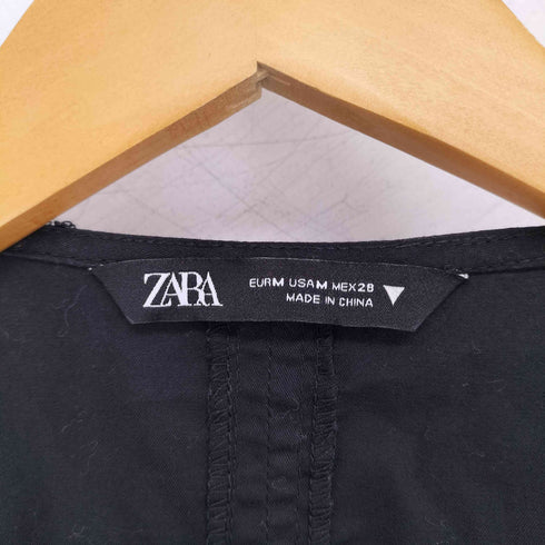 ザラ ZARA ジッパーポプリンワンピース レディース import:M