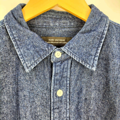 ナノユニバース NANO universe ワンウォッシュビッグデニムシャツ メンズ JPN:M