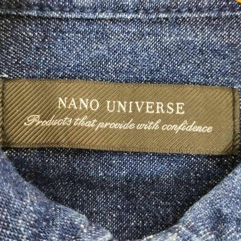 ナノユニバース NANO universe ワンウォッシュビッグデニムシャツ メンズ JPN:M