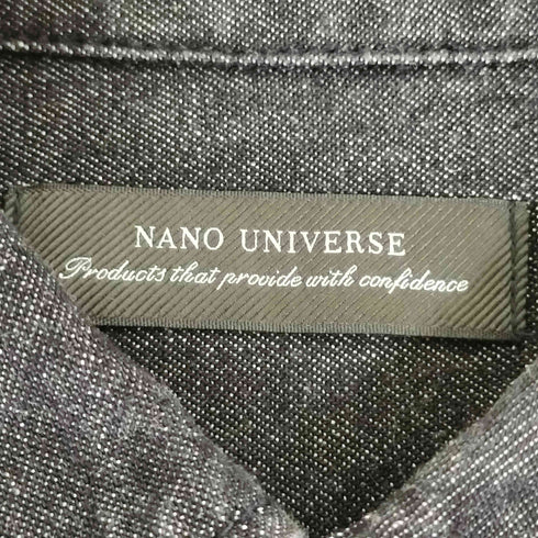 ナノユニバース NANO universe ワンウォッシュビッグデニムシャツ メンズ JPN:M