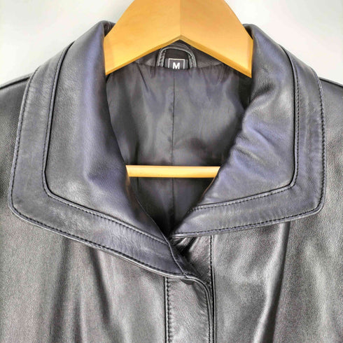シープスキン 羊革 レザーコーチジャケット レディース import:M