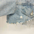 ザラ ZARA ダメージ加工 クロップド デニムジャケット レディース import:M