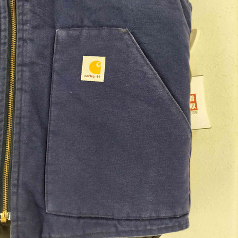 カーハート Carhartt USA製 裏地 キルティング ダック ベスト メンズ MEDIUM
