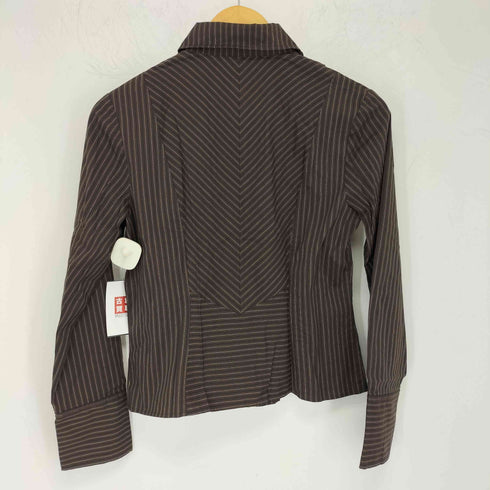 ピノーレ PINORE ストレッチフリルブラウス レディース
