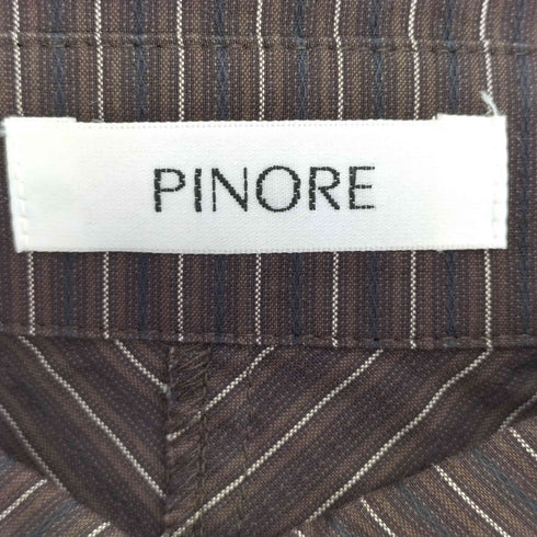 ピノーレ PINORE ストレッチフリルブラウス レディース