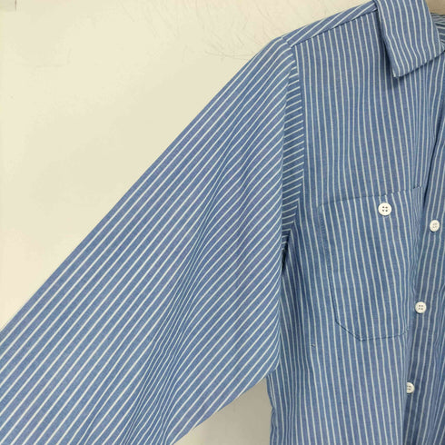 ウェアガード Wear Guard ダブルポケットストライプシャツ メンズ import:S
