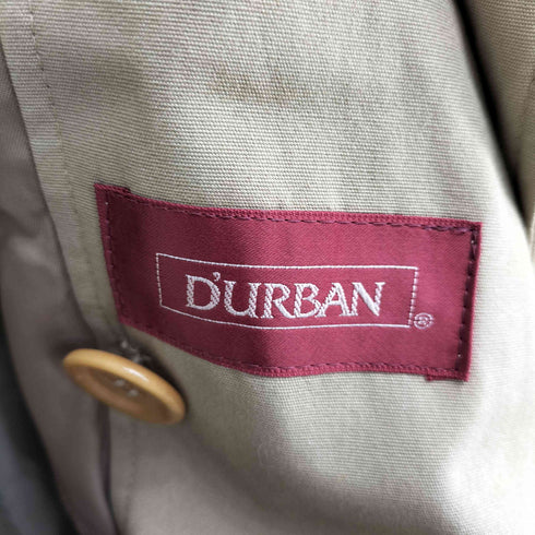 ダーバン DURBAN 裏地ナイロン ダブルトレンチコート メンズ