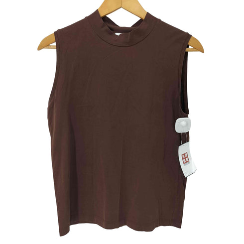 ハンドバーク handvaerk 60/2 BOTTLE NECK SLEEVELESS T-SHIRT ボトルネックノースリーブTシャツ レディース