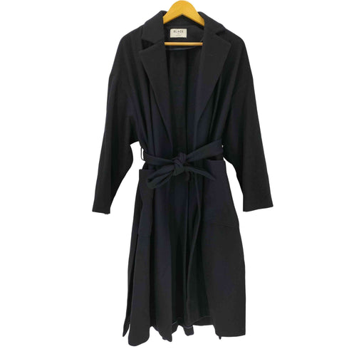 ブラックバイマウジー BLACK by moussy メルトンロングスリットコート レディース FREE