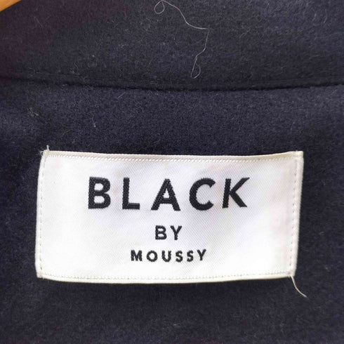 ブラックバイマウジー BLACK by moussy メルトンロングスリットコート レディース FREE