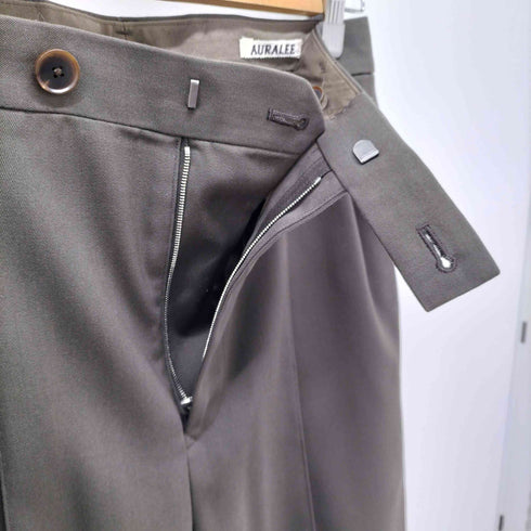 オーラリー AURALEE LIGHT WOOL MAX GABARDINE SLACKS レディース JPN:1 1