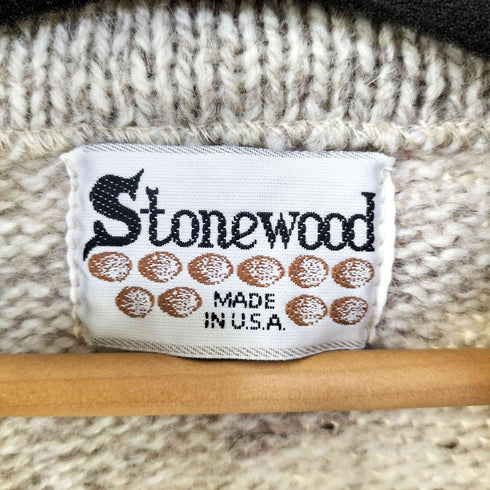 USA製 Stonewood TALON ウール ジップアップ ニット ジャケット メンズ import:M