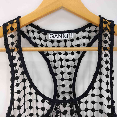ガニー Ganni SLIP DRESS ドットレースワンピース レディース