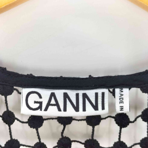ガニー Ganni SLIP DRESS ドットレースワンピース レディース