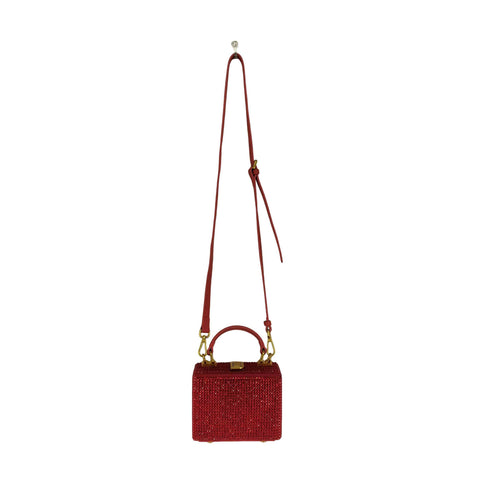 BRANDON BLACKWOOD Mini Kendrick Trunk ラインストーン ショルダーバッグ import レディース