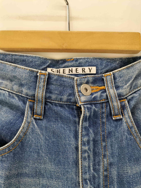 シーナリー SHENERY センタープレス フレアデニムパンツ レディース JPN:38
