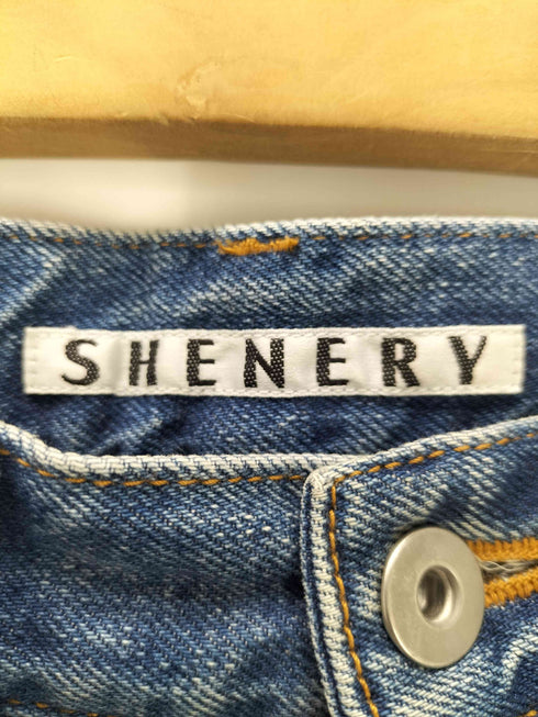 シーナリー SHENERY センタープレス フレアデニムパンツ レディース JPN:38