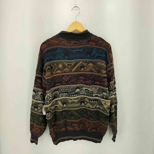 IDEA UOMO コットンアクリル 3D ニットポロシャツ メンズ import:L