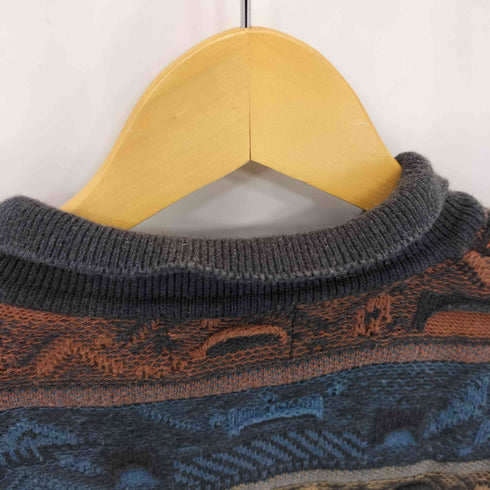 IDEA UOMO コットンアクリル 3D ニットポロシャツ メンズ import:L