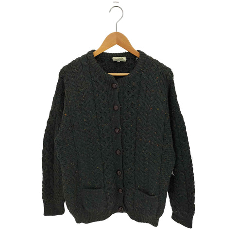Carraig Donn 80-90s アイルランド製 フィッシャーマン ニット カーディガン メンズ import:L