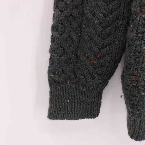Carraig Donn 80-90s アイルランド製 フィッシャーマン ニット カーディガン メンズ import:L