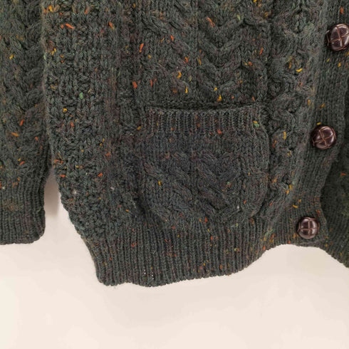 Carraig Donn 80-90s アイルランド製 フィッシャーマン ニット カーディガン メンズ import:L