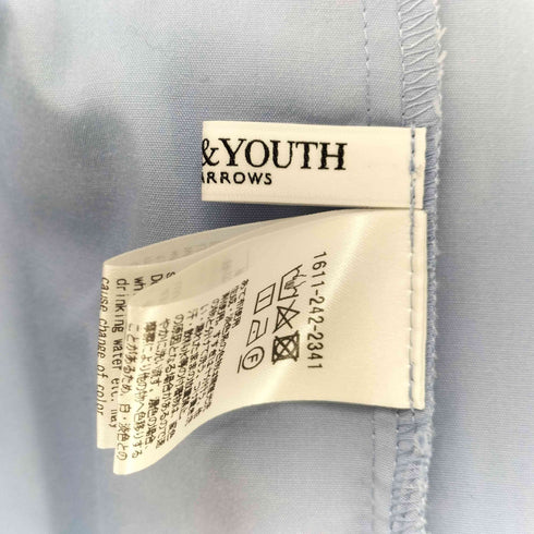 ビューティーアンドユースユナイテッドアローズ BEAUTY & YOUTH UNITED ARROWS タイプライター ギャザースリーブ シャツ レディース